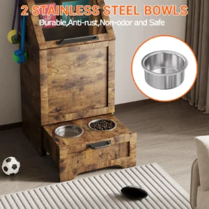 Large Dog Food Storage Cabinet